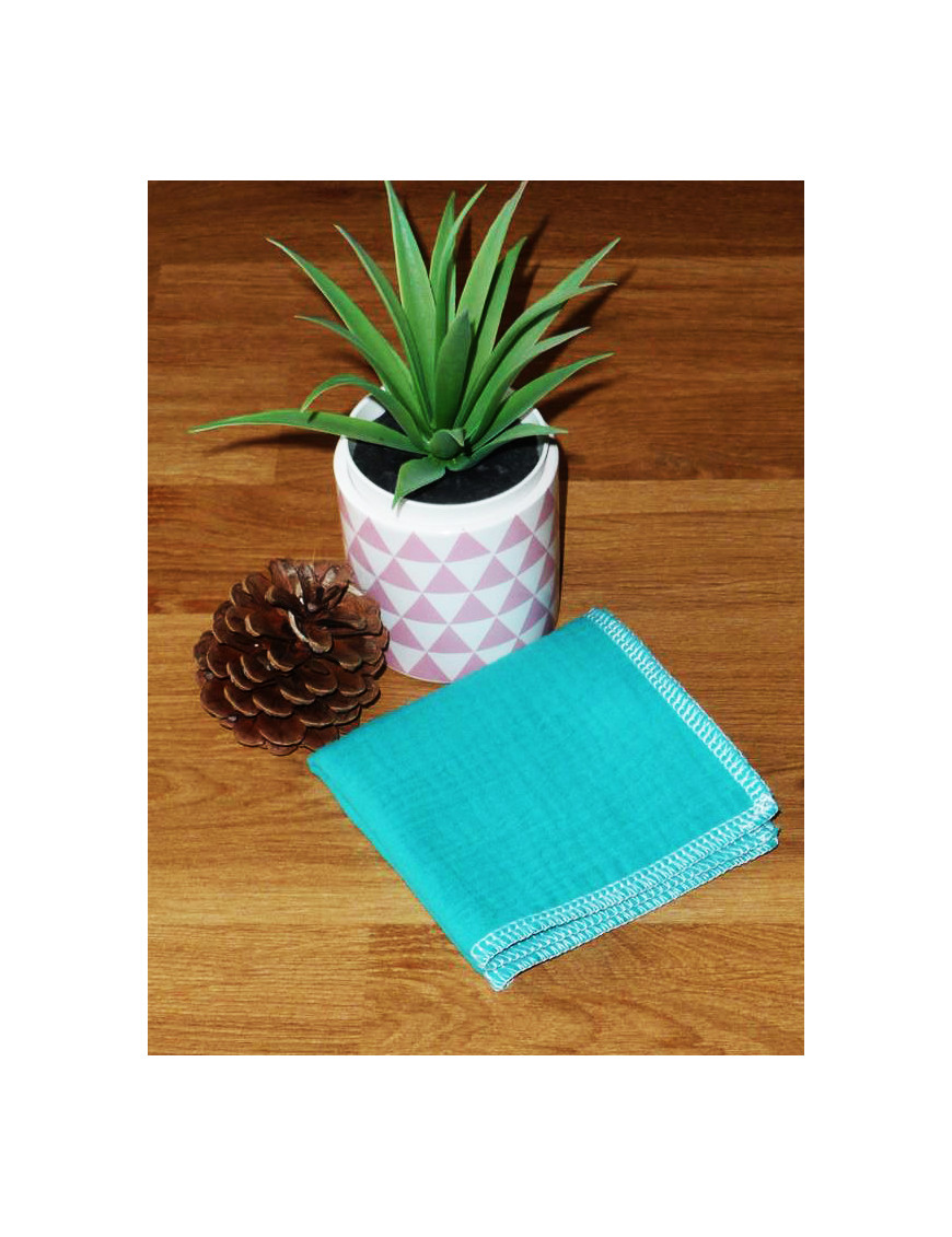 Pañuelo de algodón doble capa lavable y reutilizable