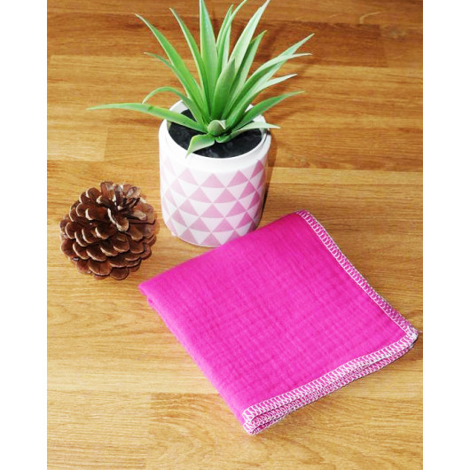 Washable and reusable double-ply cotton handkerchief Washable and reusable double-ply cotton handkerchief