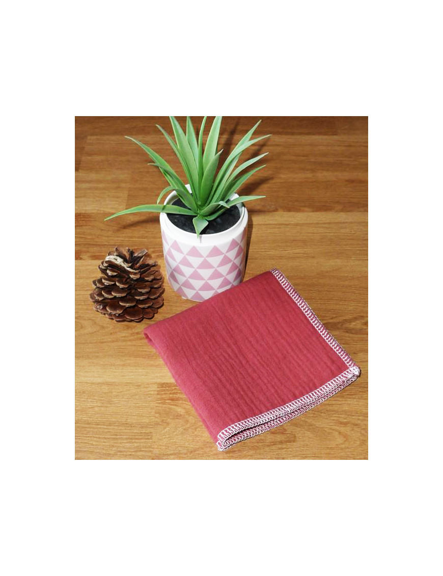 Pañuelo de algodón doble capa lavable y reutilizable
