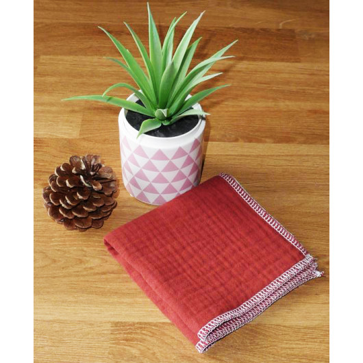 Washable and reusable double-ply cotton handkerchief Washable and reusable double-ply cotton handkerchief