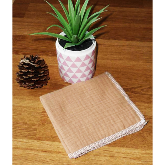 Washable and reusable double-ply cotton handkerchief Washable and reusable double-ply cotton handkerchief