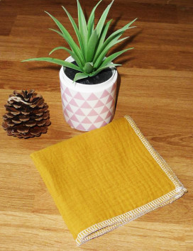 Pañuelo de algodón doble capa lavable y reutilizable