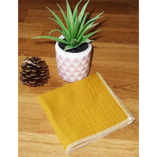 Washable and reusable double-ply cotton handkerchief Washable and reusable double-ply cotton handkerchief