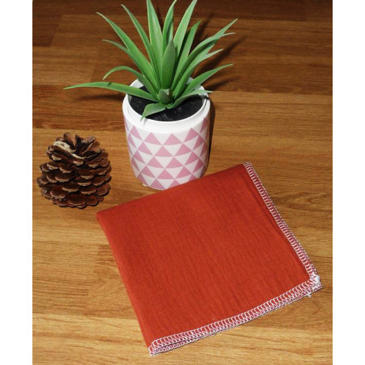 Washable and reusable double-ply cotton handkerchief Washable and reusable double-ply cotton handkerchief