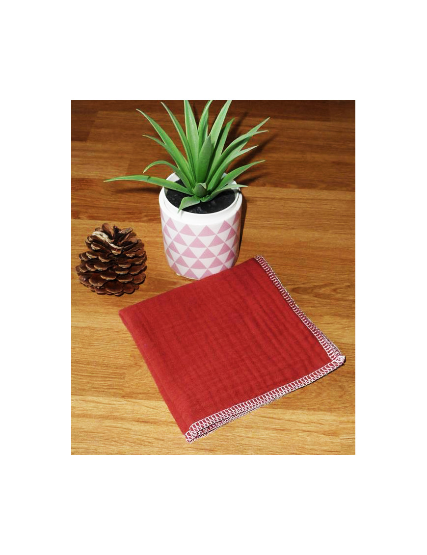 Pañuelo de algodón doble capa lavable y reutilizable