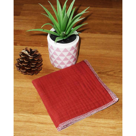 Washable and reusable double-ply cotton handkerchief Washable and reusable double-ply cotton handkerchief