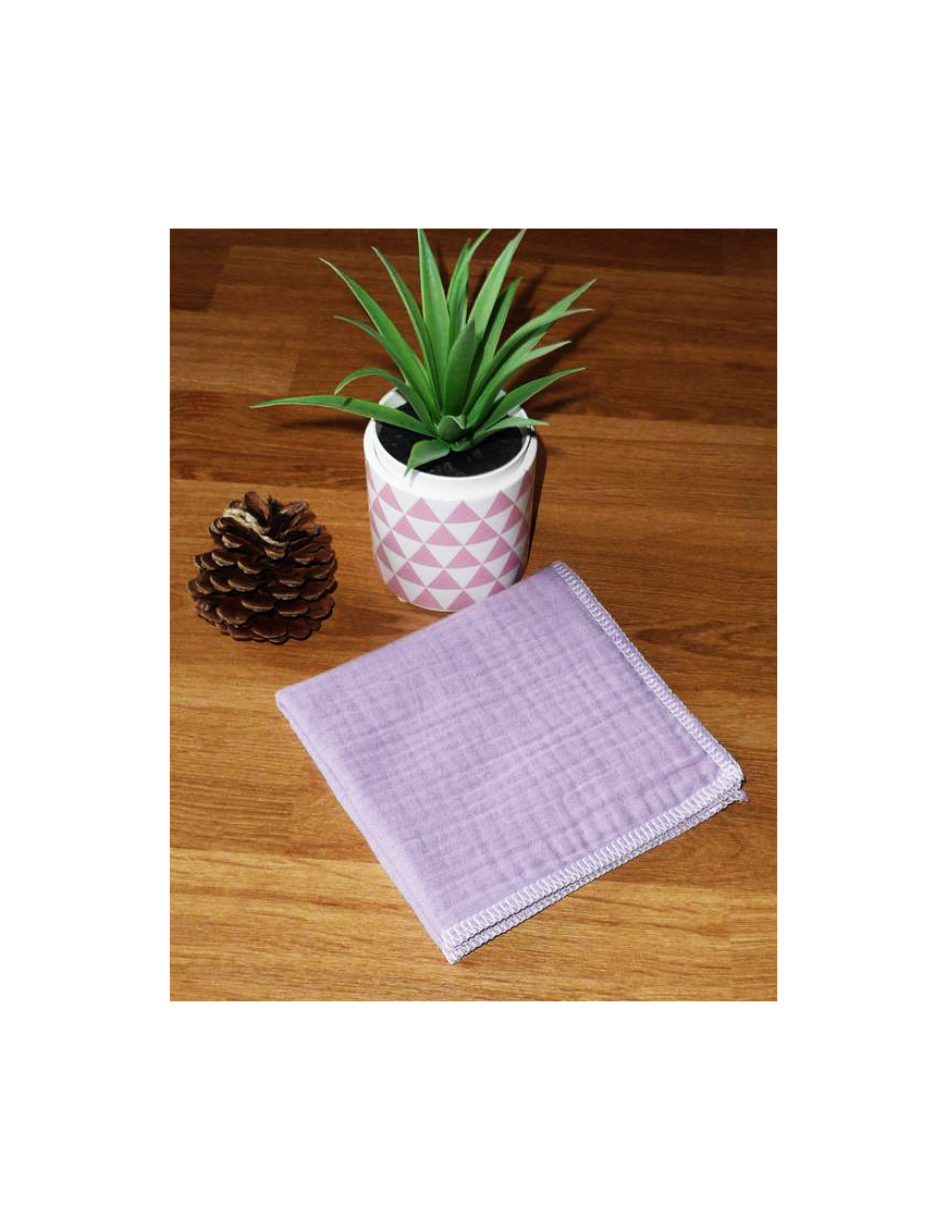 Washable and reusable double-ply cotton handkerchief