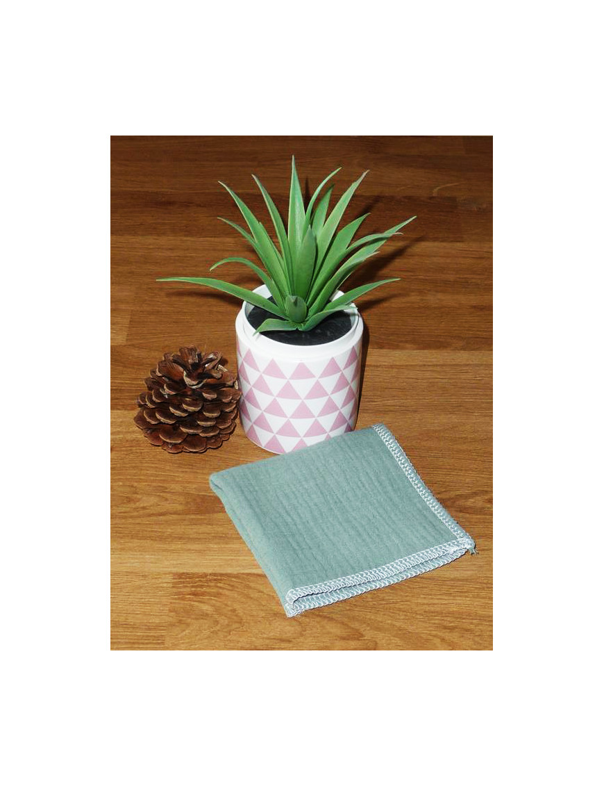 Pañuelo de algodón doble capa lavable y reutilizable