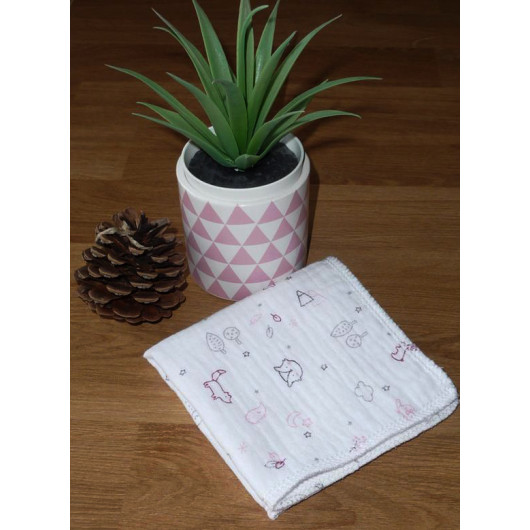 Washable and reusable double-ply cotton handkerchief Washable and reusable double-ply cotton handkerchief