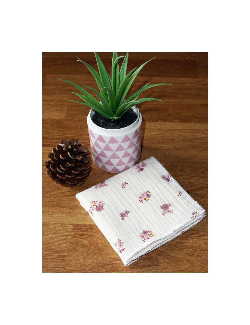 Washable and reusable double-ply cotton handkerchief