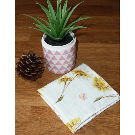 Washable and reusable double-ply cotton handkerchief Washable and reusable double-ply cotton handkerchief