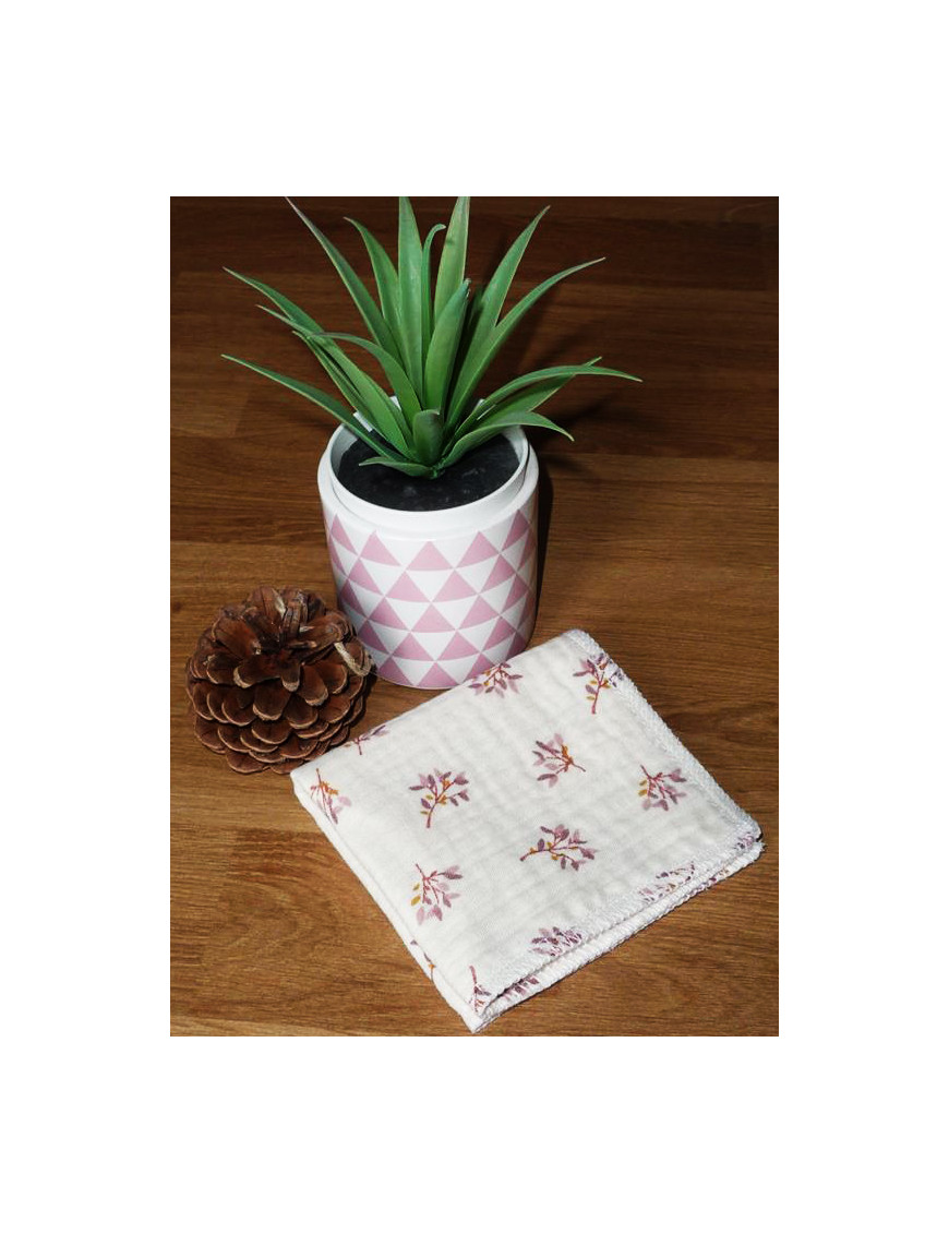 Washable and reusable double-ply cotton handkerchief
