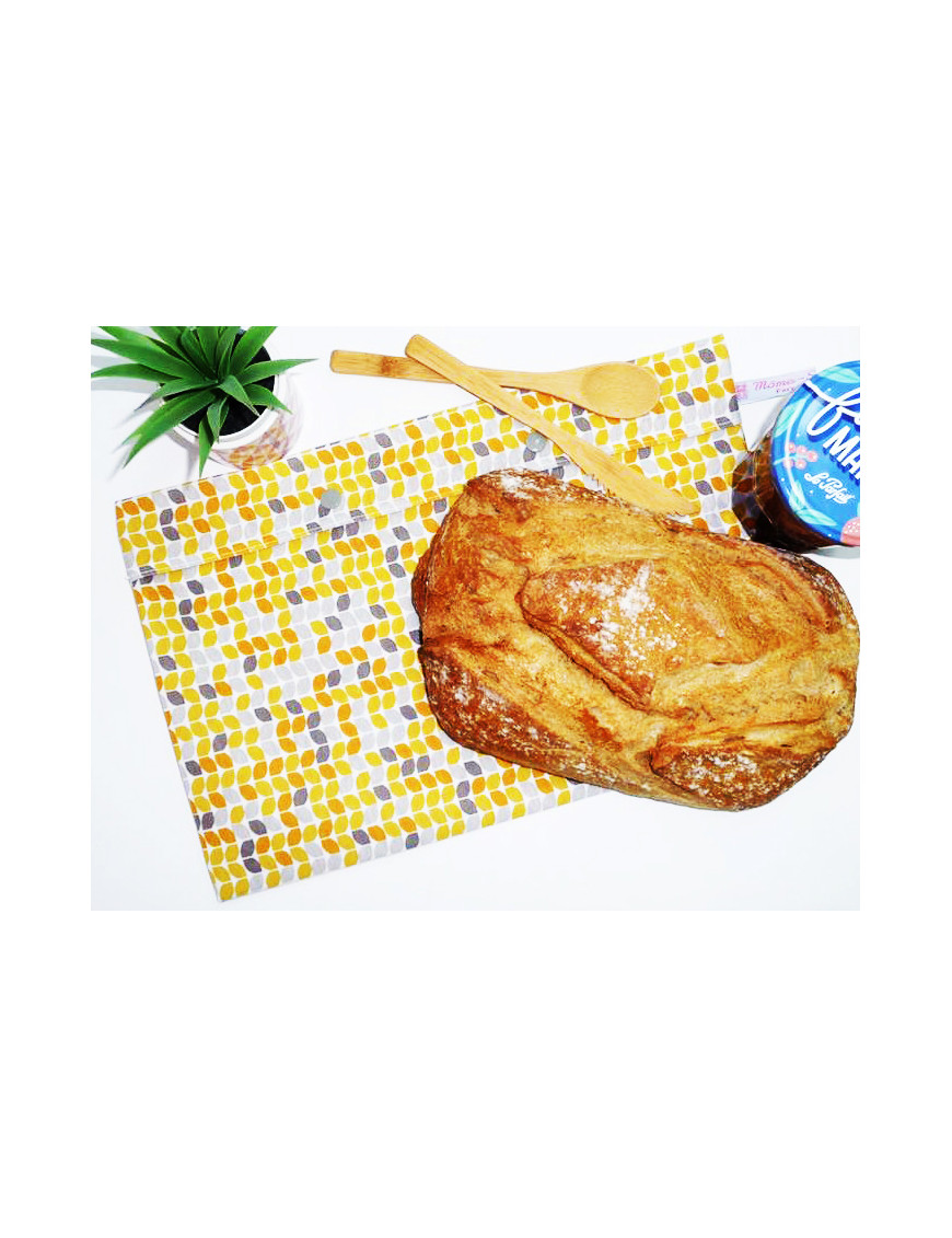 Washable and reusable freezer or storage bag for bread (MAXI +)