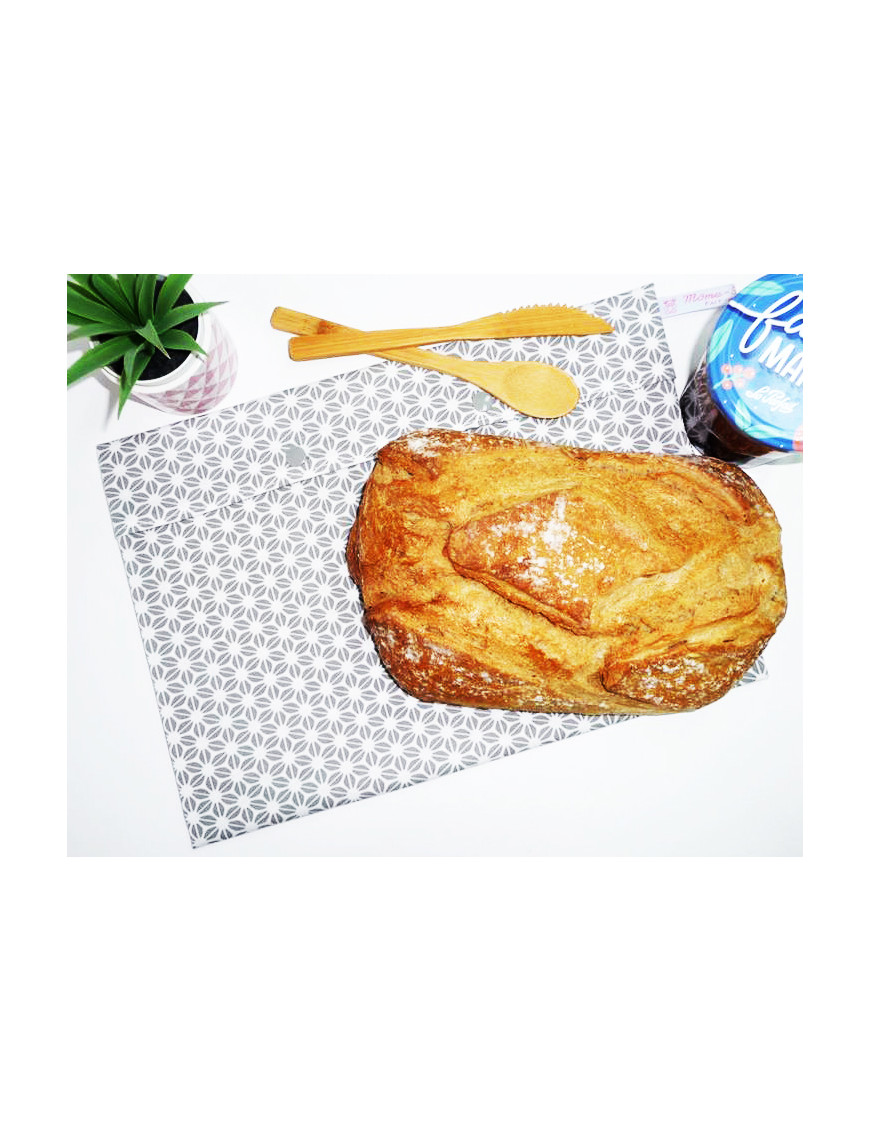 Washable and reusable freezer or storage bag for bread (MAXI +)