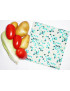 Wasbare en herbruikbare diepvrieszak GREEN RETRO (MEDIUM)