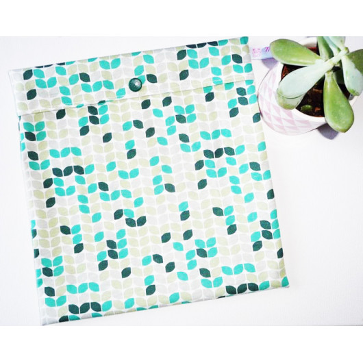 Washable and reusable freezer bag GREEN RETRO (MEDIUM) Washable and reusable freezer bag GREEN RETRO (MEDIUM)