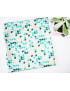 Wasbare en herbruikbare diepvrieszak GREEN RETRO (MEDIUM)