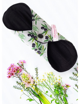 Washable sanitary napkin OLIVES (S)