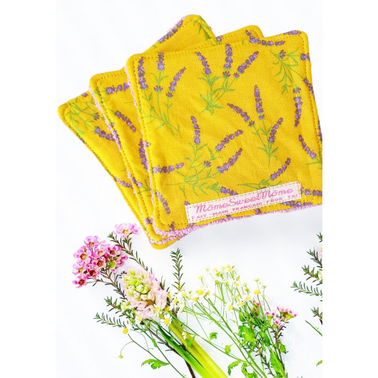 Grandes toallitas lavables (juego de 3) LAVANDA Grandes toallitas lavables (juego de 3) LAVANDA