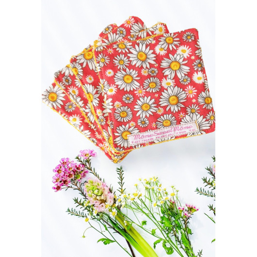 Large washable wipes DAISY (set of 4) Large washable wipes DAISY (set of 4)