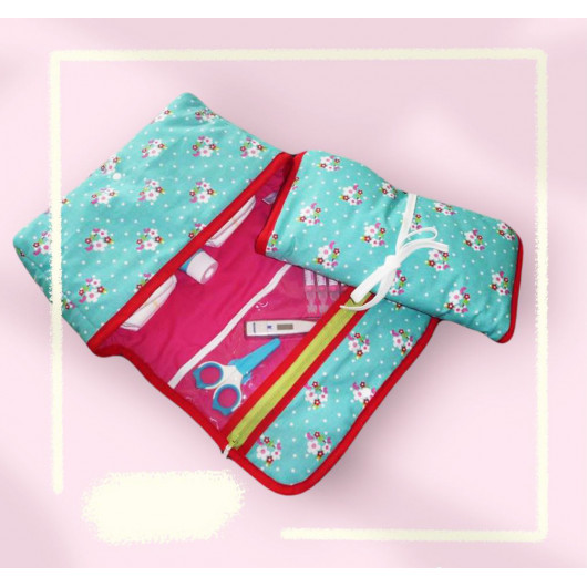 Bolso cambiador + mat - FLOR