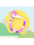 Wooden pacifier clip PINK BUTTERFLY
