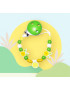Wooden pacifier clip YELLOW LADYBIRD