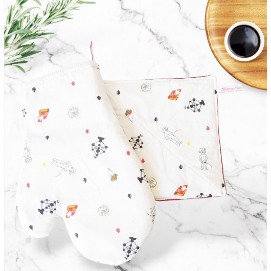 Oven mitt and pot holder - BRUSSELS Oven mitt and pot holder - BRUSSELS