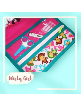 Borsa per pannolini + fasciatoio + Lange coperta - WISTY GIRL