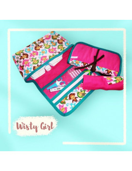 Borsa per pannolini + fasciatoio + Lange coperta - WISTY GIRL