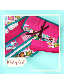 Borsa per pannolini + fasciatoio + Lange coperta - WISTY GIRL