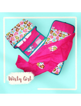 Borsa per pannolini + fasciatoio + Lange coperta - WISTY GIRL