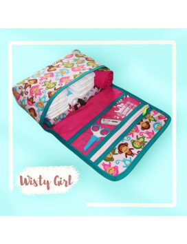 Borsa per pannolini + fasciatoio + Lange coperta - WISTY GIRL