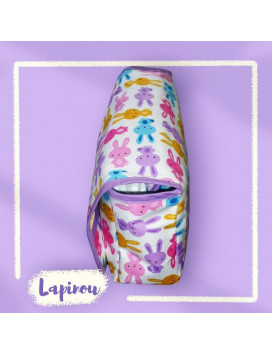 Borsa per pannolini + fasciatoio + lange coperta - CONIGLI