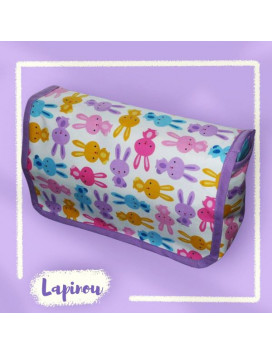 Borsa per pannolini + fasciatoio + lange coperta - CONIGLI