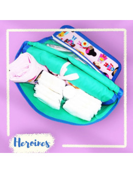 Changing bag + change mattress + baby blanket - THE LITTLE HEROINES