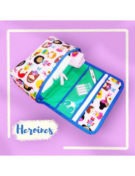 Bolsa de pañales + cambiador + manta Lange - HEROINES PEQUEÑAS