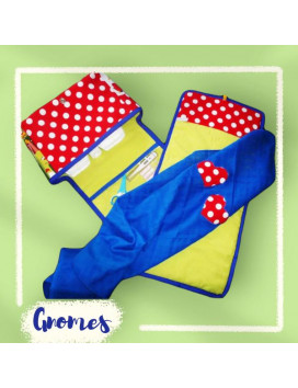 Borsa fasciatoio + materasso + fasciatoio coperta - gli gnomi
