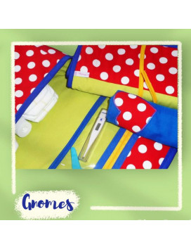Borsa fasciatoio + materasso + fasciatoio coperta - gli gnomi