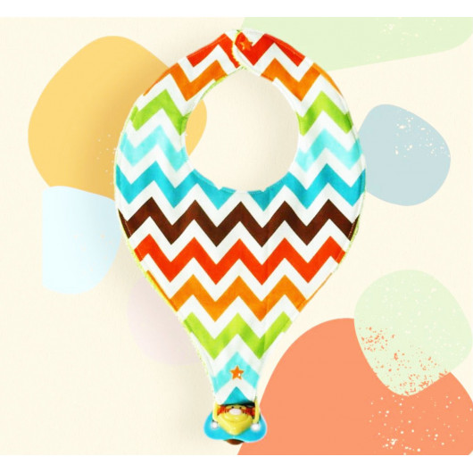 Bavoir attache-tétine en éponge - CHEVRONS Bavoir attache-tétine en éponge - CHEVRONS