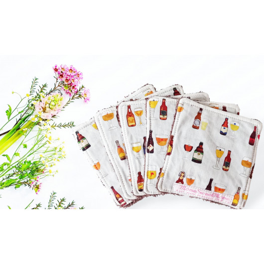 Grandi alviette lavabili BIRRE BELGA (set di 5) Grandi alviette lavabili BIRRE BELGA (set di 5)