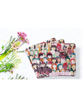 Grote wasbare doekjes WOMEN OF THE WORLD (3 stuks)