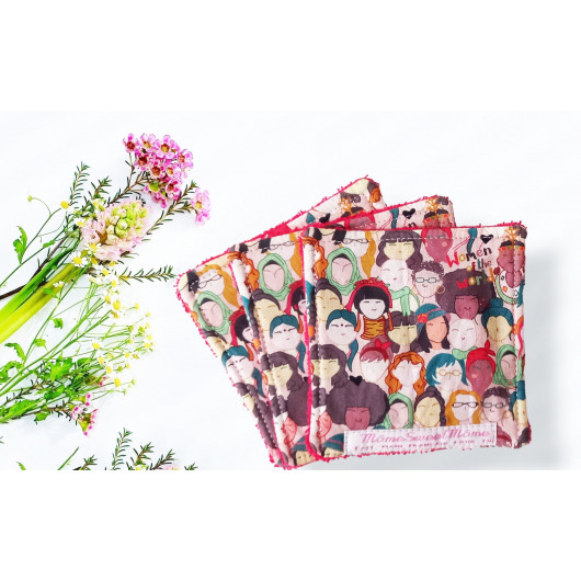 Grandes toallitas lavables WOMEN OF THE WORLD (juego de 3) Grandes toallitas lavables WOMEN OF THE WORLD (juego de 3)