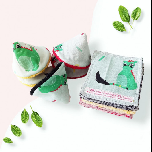 Set de tipis para orinar y toallitas lavables DRAGÓN DOUDOU Set de tipis para orinar y toallitas lavables DRAGÓN DOUDOU