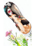 Pack of 5 washable sanitary napkins without wings LAS ELEGANTES CATRINA (S)
