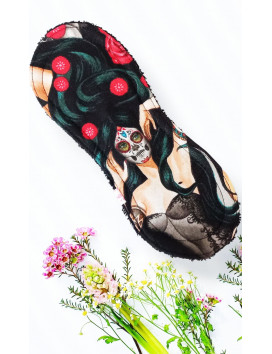 Pack of 5 washable sanitary napkins without wings LAS ELEGANTES CATRINA (S)