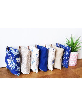 Packung mit 7 waschbaren Damenbinden ROSE-LIN (XL / NACHT)