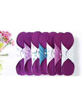 Confezione da 7 assorbenti lavabili GINKGO (XL/NIGHT)