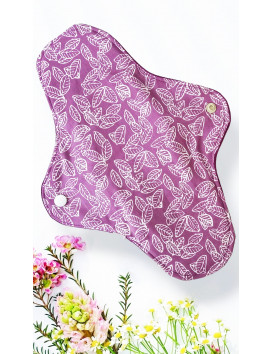 Packung mit 7 waschbaren Damenbinden GINKGO (XL / NACHT)