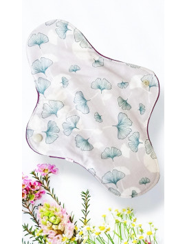 Packung mit 7 waschbaren Damenbinden GINKGO (XL / NACHT)